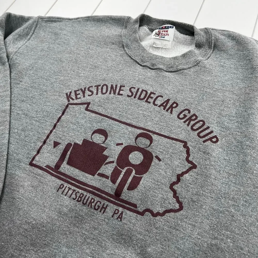 Keystone Sidecar Group Jerzees Crewneck Sweatshirt Size large Pittsburg PA - Picture 2 of 6